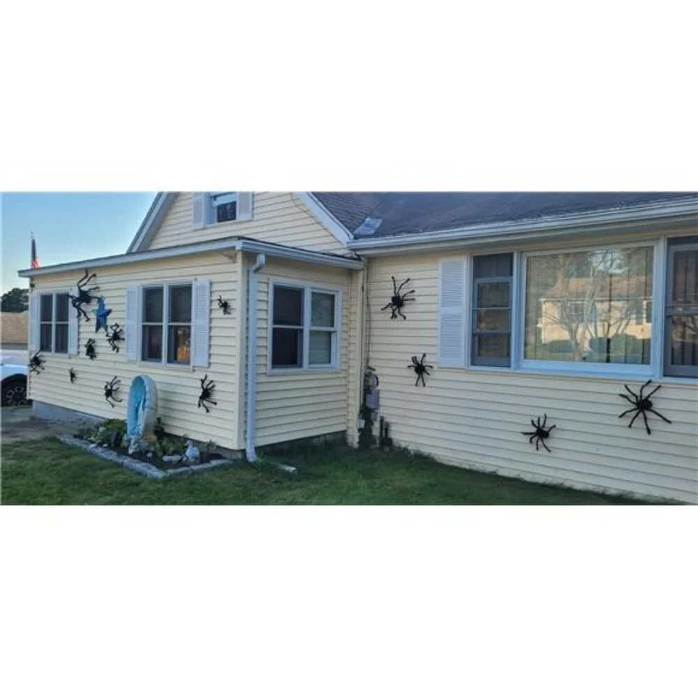 Spider Decorations, 8PCS Giant Spiders Outdoor Halloween Decorations